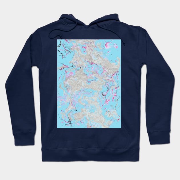 Smoke and Mirrors Abstract Painting Hoodie by MarbleCloud